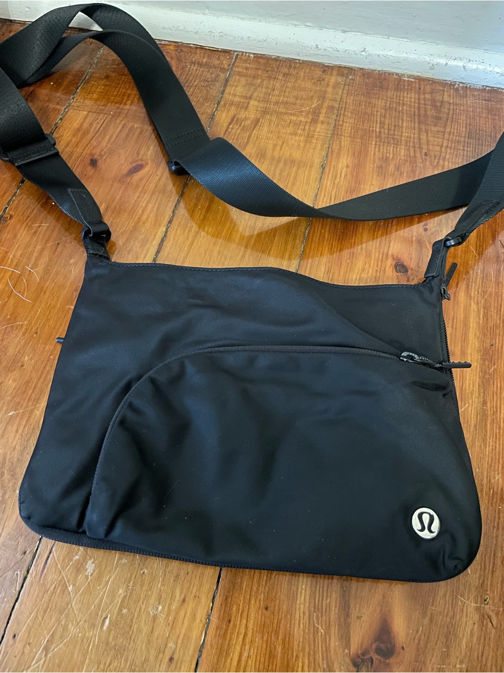 lululemon athletica Black Crossbody Shoulder Yoga Mat Bag